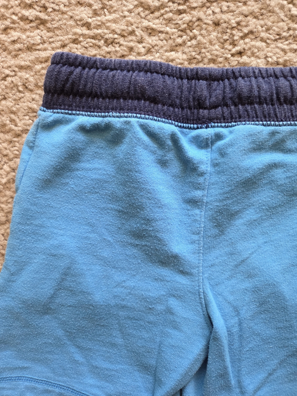 Cat & Jack Boys Blue Shorts with Navy Waistband and Yellow Drawstring Size 4T - Picture 8 of 11